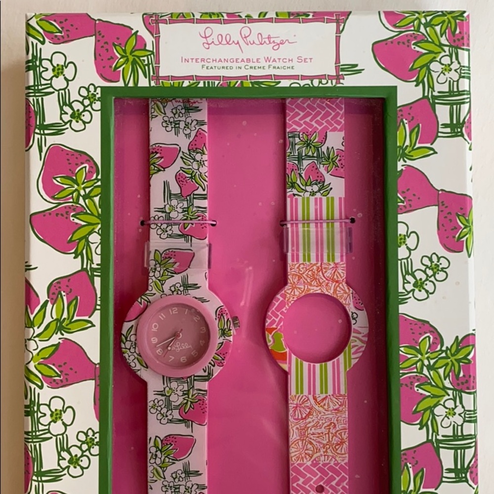 Lilly Pulitzer Interchangeable Watch Set